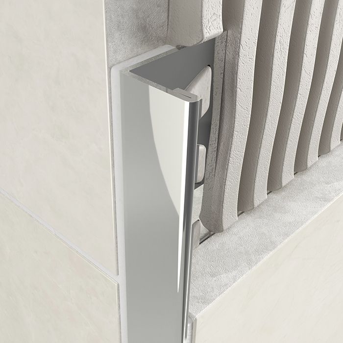 Atrim 4.5mm Straight Edge Marine Grade 316 - Stainless Steel Tile Trim ...