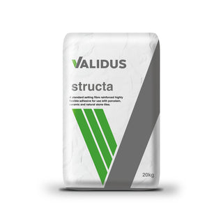 Validus Structa Grey Tile Adhesive C2TE S1 - 20kg
