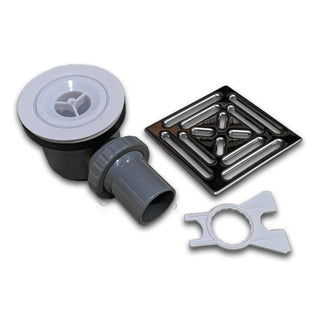 Onboard Tilable Wet Shower Tray Square Drain Trap