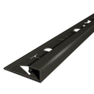 Atrim 12.5mm Cube Aluminium Matt Black Tile Trim - 2.5m