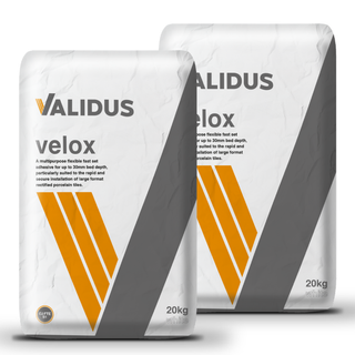 Validus Velox Grey Tile Adhesive C2FTE S1 - 20kg