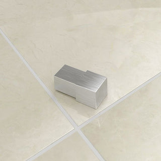 Atrim 12mm Stainless Steel Brushed Corner Piece