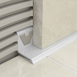 Atrim 15mm Undertile Bath PVC White Tile Trim - 1.83m