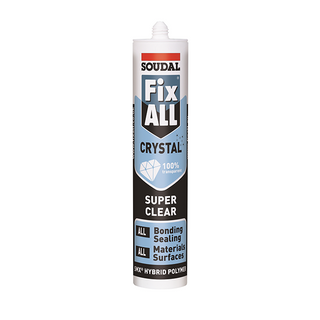 Soudal Fix-All Crystal Hybrid Polymer Sealant Adhesive - 290ml