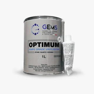 Gemsbond Optimum Extra Porcelain Resin + Hardener Clear - 1kg