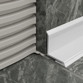 Atrim 15mm Overtile Bath PVC White Tile Trim - 1.83m