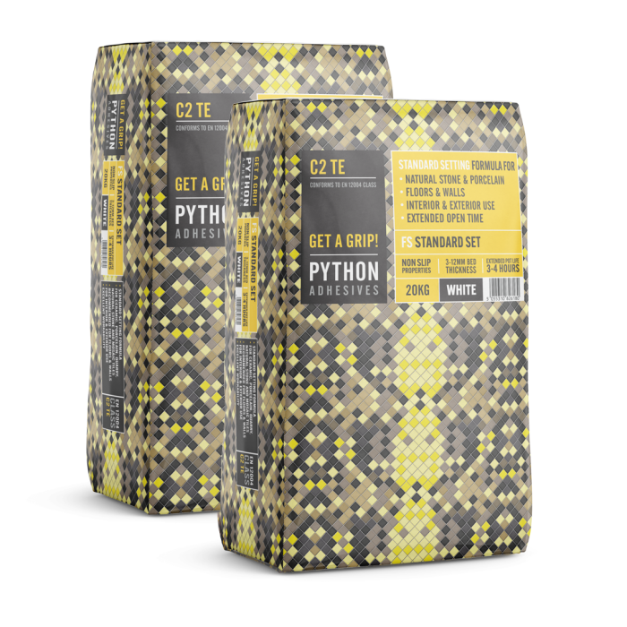 Python FS White Tile Adhesive C2TE - 20kg – Trimline Group