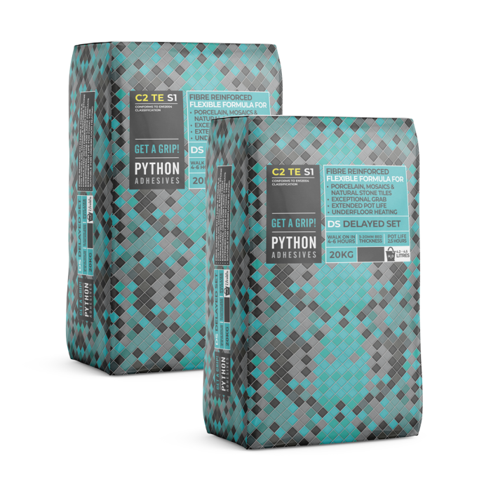 Python DS White Tile Adhesive C2TE S1 - 20kg – Trimline Group