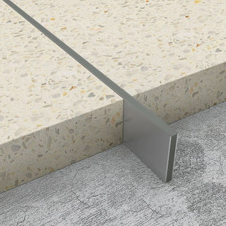 Atrim 4mm Screed Joint Stainless Steel Solid Grey Insert Solid Grey Insert - 2m