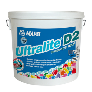 Mapei Ultralite D2 Lightweight tile adhesive D2TE - 12.5kg