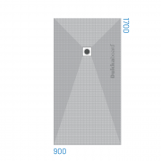 Dukkaboard Shower-Tray - Rectangular - End Drain - 1700x900mm