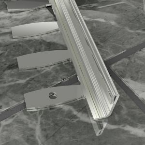Atrim Stainless Steel Formable Square Edge Profile - 2.5m