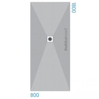 Dukkaboard Shower-Tray - Rectangular - End Drain - 1800x800mm