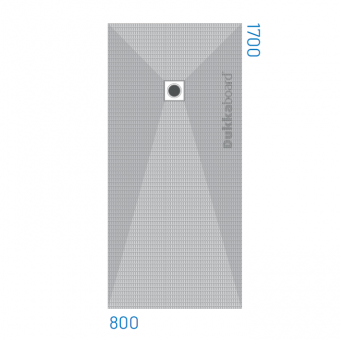 Dukkaboard Shower-Tray - Rectangular - End Drain - 1700x800mm